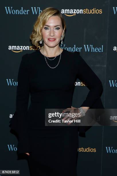 Kate Winslet attends the premiere of "Wonder Wheel" at Museum of Modern Art on November 14, 2017 in New York City.