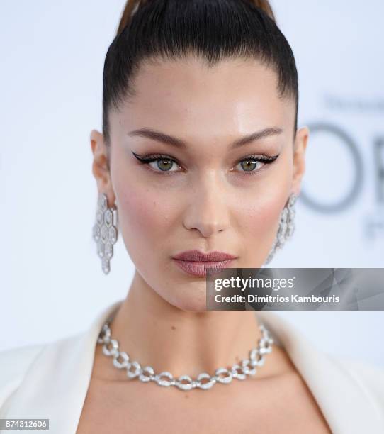 Bella Hadid attends Glamour's 2017 Women of The Year Awards at Kings Theatre on November 13, 2017 in Brooklyn, New York.