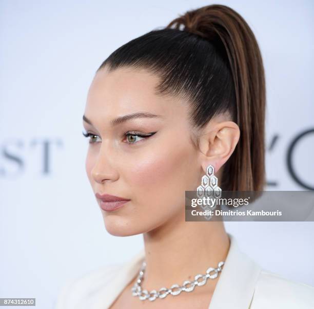 Bella Hadid attends Glamour's 2017 Women of The Year Awards at Kings Theatre on November 13, 2017 in Brooklyn, New York.