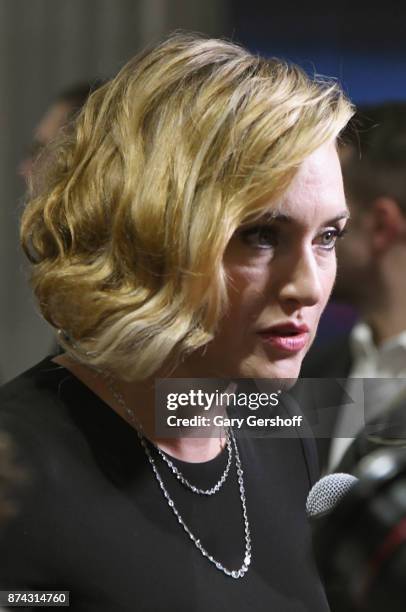 Kate Winslet attends the "Wonder Wheel" New York screening at the Museum of Modern Art on November 14, 2017 in New York City.