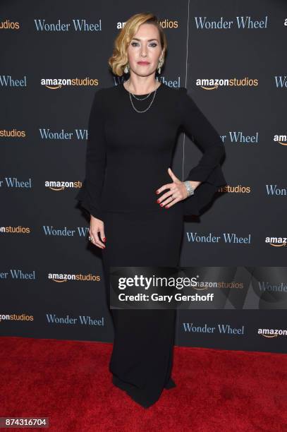 Kate Winslet attends the "Wonder Wheel" New York screening at the Museum of Modern Art on November 14, 2017 in New York City.