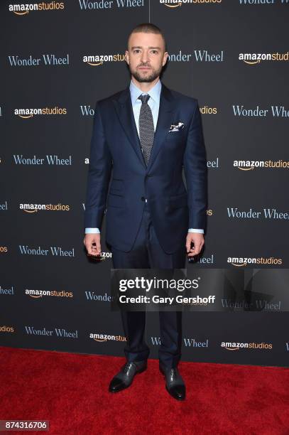 Justin Timberlake attends the "Wonder Wheel" New York screening at the Museum of Modern Art on November 14, 2017 in New York City.