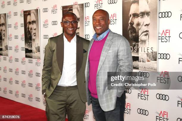 Tommy Davidson and Entertainment Studios CEO Byron Allen attend the screening of "Hostiles" at AFI FEST 2017 Presented By Audi at TCL Chinese Theatre...