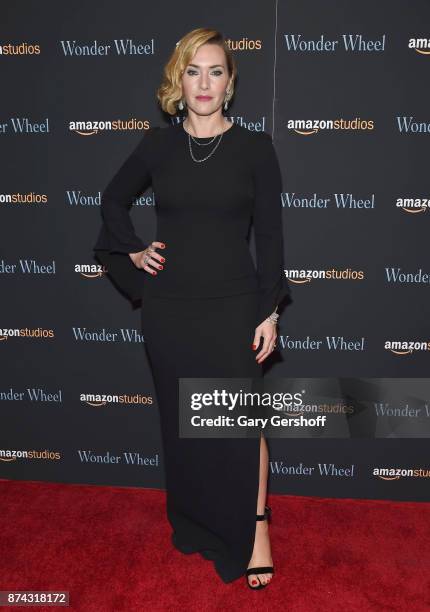 Kate Winslet attends the "Wonder Wheel" New York screening at the Museum of Modern Art on November 14, 2017 in New York City.