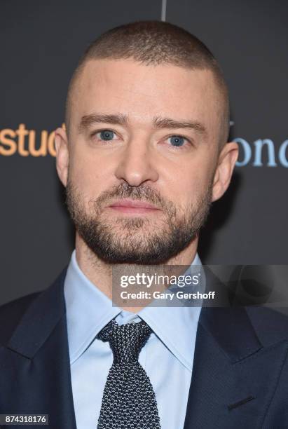 Justin Timberlake attends the "Wonder Wheel" New York screening at the Museum of Modern Art on November 14, 2017 in New York City.