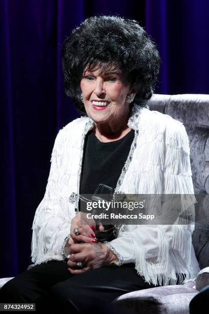 Wanda Jackson speaks onstag at An Evening With Wanda Jackson on November 14, 2017 at the GRAMMY Museum in Los Angeles, California.