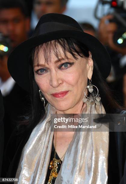 Actress Anna Karina attends the "A Prophet" Premiere at the Grand Theatre Lumiere during the 62nd Annual Cannes Film Festival on May 16, 2009 in...