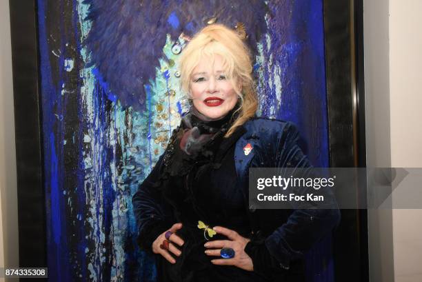 Armande Altai attends 'La Femme dans Le Siecle' Exhibition and Award Ceremony Cocktail at Galerie FRM on November 14, 2017 in Paris, France.