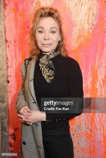 Actress Grace de Capitani attends 'La Femme dans Le Siecle' Exhibition and Award Ceremony Cocktail at Galerie FRM on November 14, 2017 in Paris,...