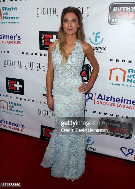 Actress Kelly Greyson attends a benefit screening of Digital Jungle Pictures' "Broken Memories" at the Writers Guild Theater on November 14, 2017 in...