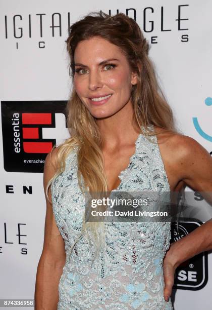 Actress Kelly Greyson attends a benefit screening of Digital Jungle Pictures' "Broken Memories" at the Writers Guild Theater on November 14, 2017 in...