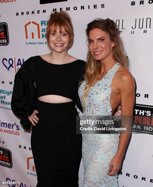 Actresses Bryce Dallas Howard and Kelly Greyson attend a benefit screening of Digital Jungle Pictures' "Broken Memories" at the Writers Guild Theater...