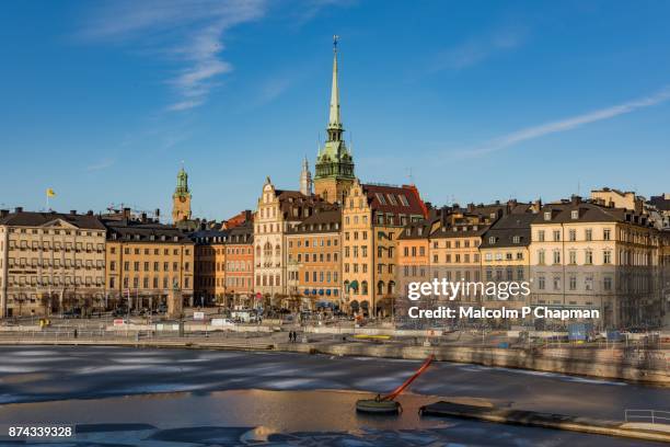 gamla stan, old town, stockholm, sweden - stockholm old town stock pictures, royalty-free photos & images