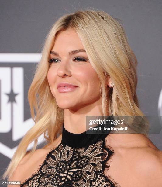 Brooke Ence attends the Los Angeles Premiere of Warner Bros. Pictures' "Justice League" at Dolby Theatre on November 13, 2017 in Hollywood,...