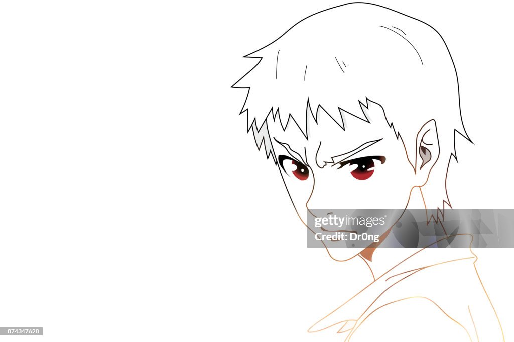 Ojos De Anime Cara De Anime Con Ojos Rojos Sobre Fondo Blanco Para Dibujos Animados Ilustración De Vector Ilustración de stock - Getty Images Ojos De Anime Cara De Anime Con Ojos Rojos Sobre Fondo Blanco Para Dibujos Animados Ilustración De Vector Ilustración de stock - Getty Images