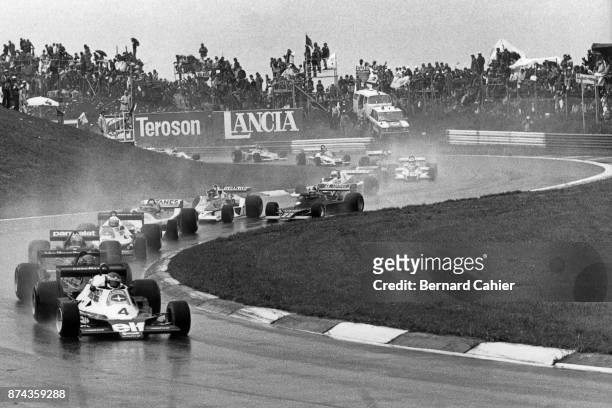 Patrick Depailler, Ronnie Peterson, Niki Lauda, Didier Pironi, Tyrrell-Ford 008, Lotus-Ford 79, Brabham BT46A, Grand Prix of Austria, Osterreichring,...