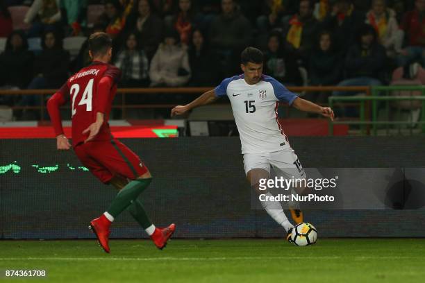 United States of America defender Eric Lichaj and Portugal defender Ricardo Ferreira during the match between Portugal and United States of America...