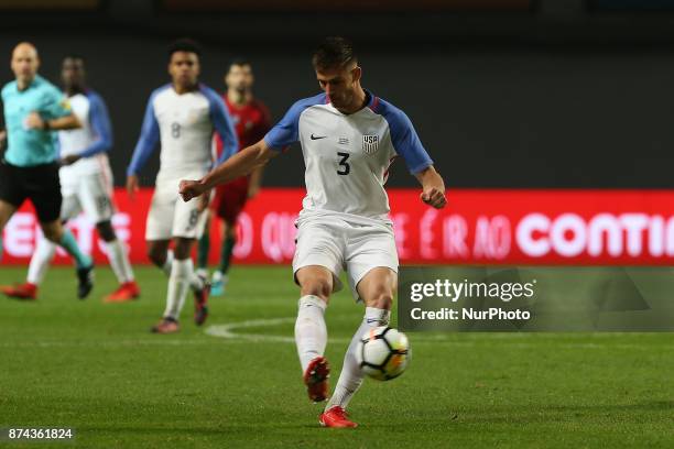 United States of America defender Matt Miazga during the match between Portugal and United States of America International Friendly at Estadio...