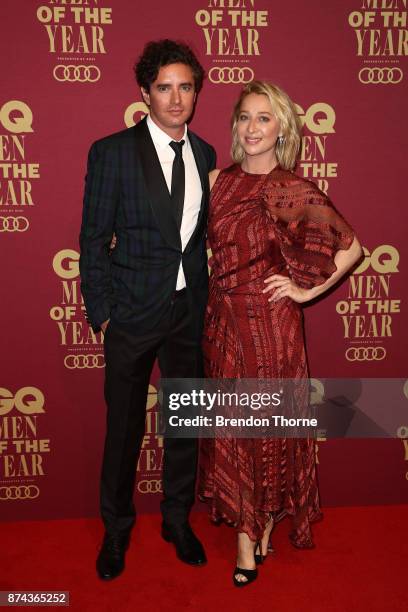 Vincent Fantauzzo and Asher Keddie attend the GQ Men Of The Year Awards at The Star on November 15, 2017 in Sydney, Australia.