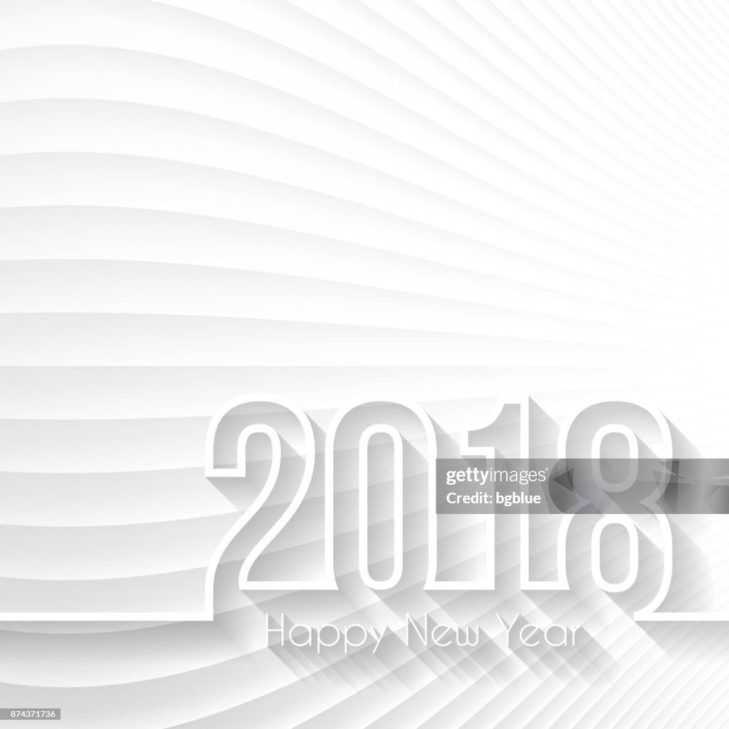 Feliz año nuevo 2018 - antecedentes, igualmente diseño