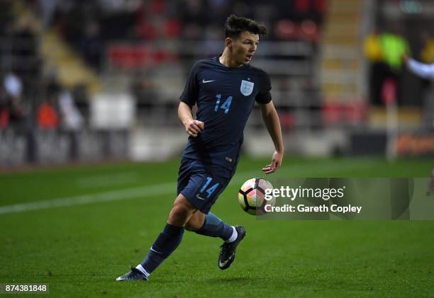 Bobby Duncan of England during the International Match between England U17 and Germany U17 at The New York Stadium on November 14, 2017 in Rotherham,...