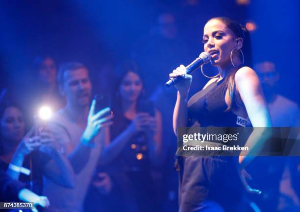 Anitta at Spotify Celebrates Latin Music and Their Viva Latino Playlist at Marquee Nightclub on November 14, 2017 in Las Vegas, Nevada.