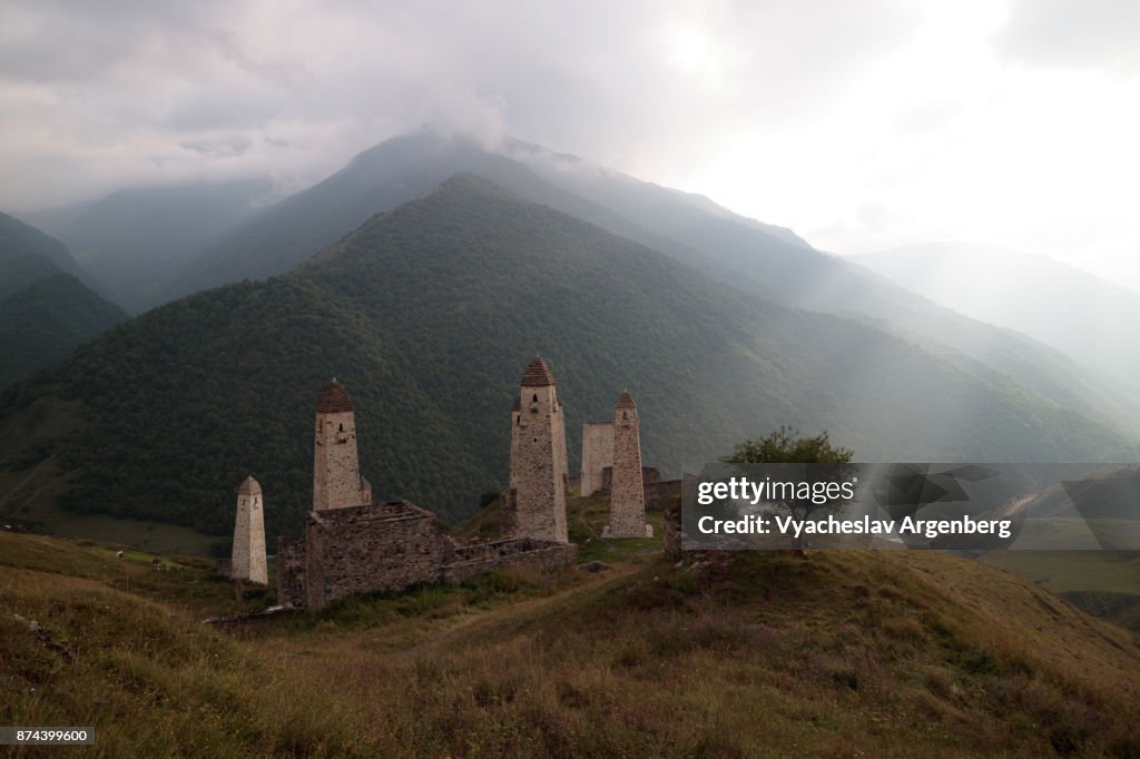 Erzi military medieval towers, Ingushetia/Chechnya, North Caucasus