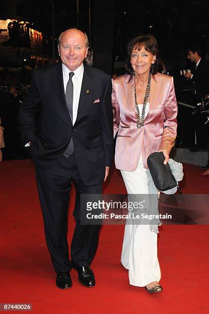 Jacques Toubon and his wife Lise attend the Don't Look Back Premiere held at the Palais Des Festival during the 62nd International Cannes Film...