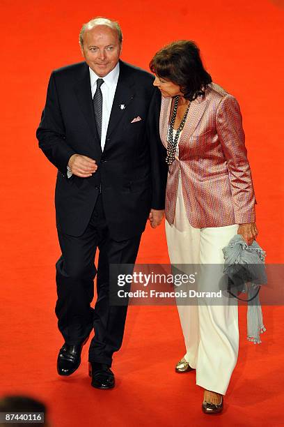 Jacques Toubon and his wife Lise attend the Don't Look Back Premiere held at the Palais Des Festival during the 62nd International Cannes Film...