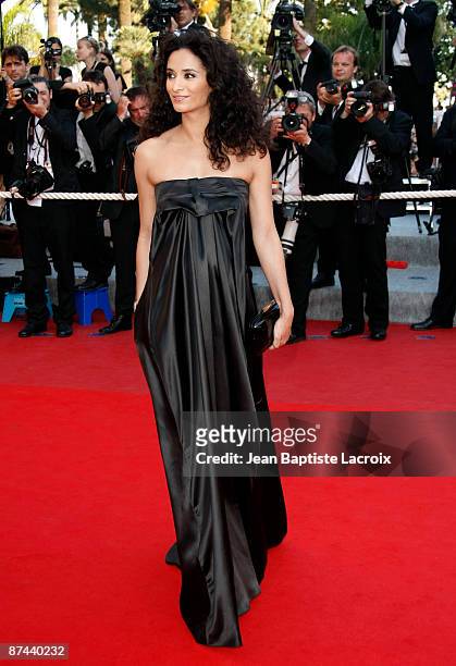 Rachida Brakni attends the premiere of ''A Prophet'' at the Grand Theatre Lumiere during the 62nd Annual Cannes Film Festival on May 16, 2009 in...