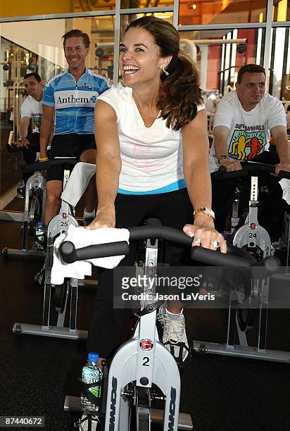 Maria Shriver attends the Audi Best Buddies Challenge at Equinox - Westwood on May 16, 2009 in Westwood, Los Angeles, California.