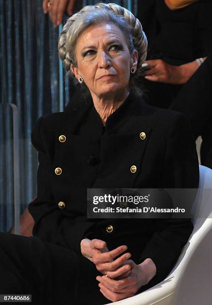 Author Barbara Alberti attends Academy Italian TV Show on May 16, 2009 in Milan, Italy.