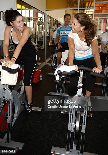 Maria Shriver and her daughter Katherine Schwarzenegger attend the Audi Best Buddies Challenge at Equinox - Westwood on May 16, 2009 in Westwood, Los...