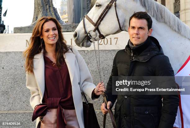 Model Mar Saura and Sergio Alvarez Moya present Madrid Horse Week 2017 on November 14, 2017 in Madrid, Spain.