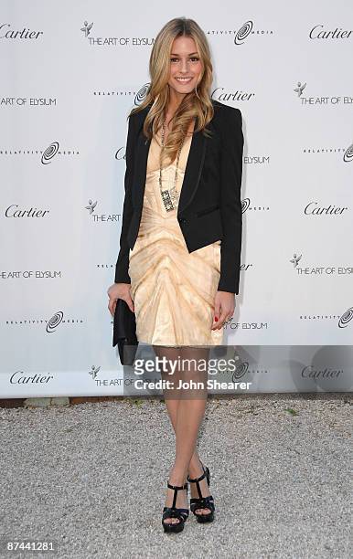 Personality Olivia Palermo arrives at The Art of Elysium's first annual PARADIS with Cartier and Relativity Media at the Soho House Grey Goose Party...