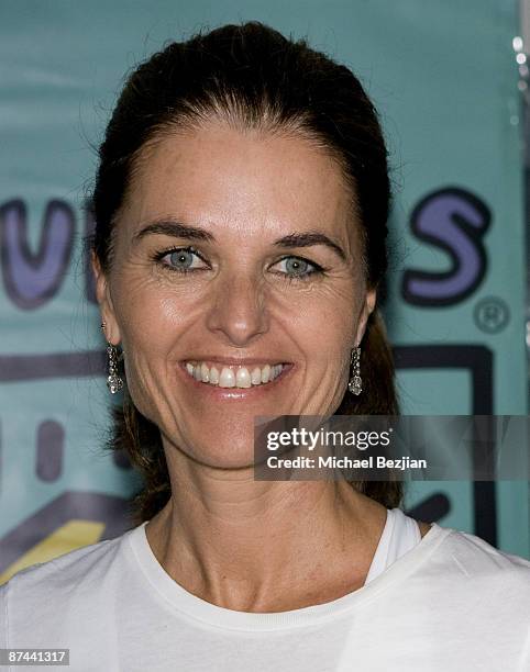 Maria Shriver attends the Audi Best Buddies Challenge's private reception at the Equinox - Westwood on May 16, 2009 in Westwood, Los Angeles,...