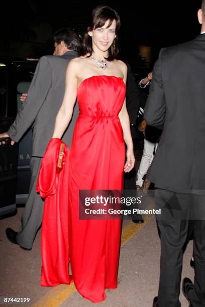 Actress Sophie Marceau attends the "Don't Look Back" Premiere at the Grand Theatre Lumiere during the 62nd Annual Cannes Film Festival on May 16,...