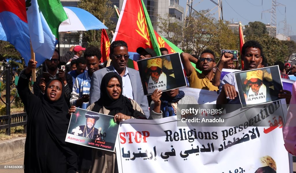 "Religious Freedom" protest by Eritreans in Ethiopia