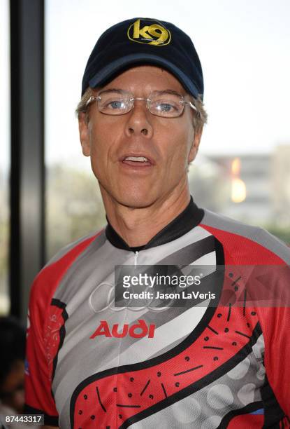Actor Greg Germann attends the Audi Best Buddies Challenge at Equinox - Westwood on May 16, 2009 in Westwood, Los Angeles, California.