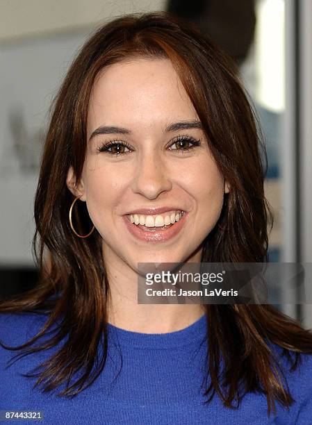 Actress Lacey Chabert attends the Audi Best Buddies Challenge at Equinox - Westwood on May 16, 2009 in Westwood, Los Angeles, California.