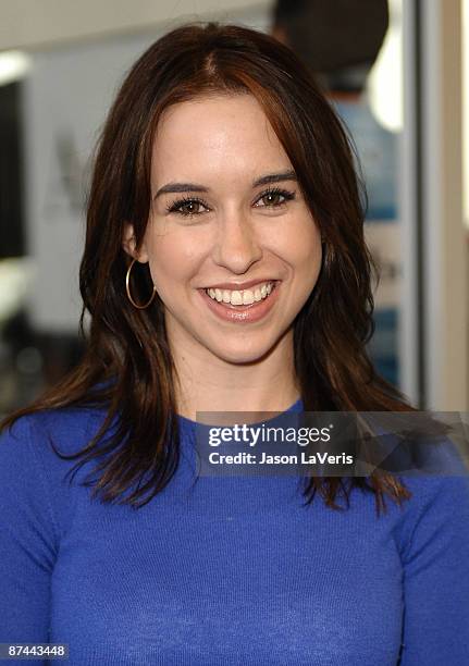 Actress Lacey Chabert attends the Audi Best Buddies Challenge at Equinox - Westwood on May 16, 2009 in Westwood, Los Angeles, California.