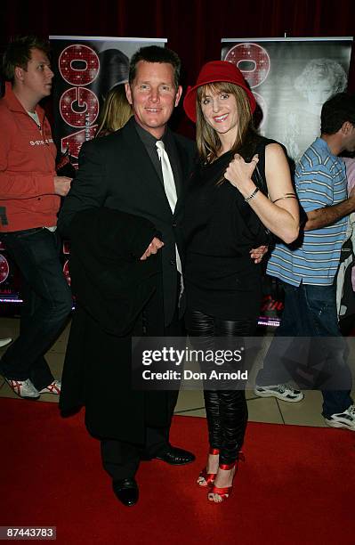 Tom and Mandy Burlinson pose at the opening night for the new stage production of the musical 'Chicago' at Lyric Theatre, Star City on May 17, 2009...