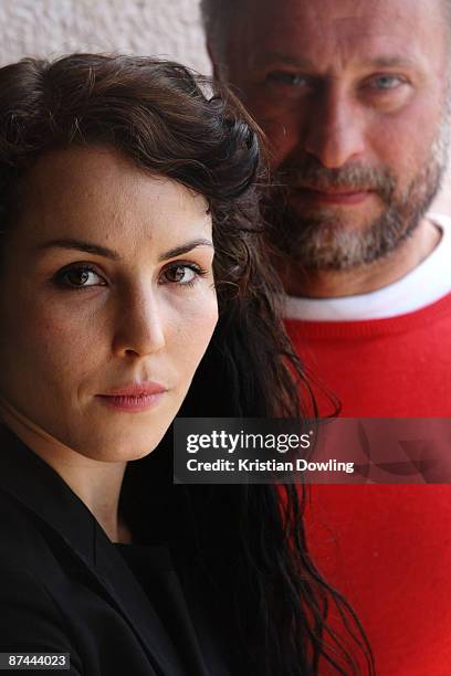 Actors Noomi Rapace and Michael Nyqvist attend 'The Girl With The Dragon Tattoo' photocall held at the Palais Des Festivals during the 62nd...