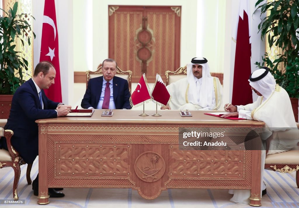 President of Turkey Recep Tayyip Erdogan in Qatar