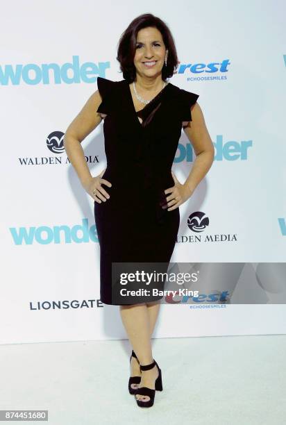 Author/executive producer R.J. Palacio attends the premiere of Lionsgates's' 'Wonder' at Regency Village Theatre on November 14, 2017 in Westwood,...