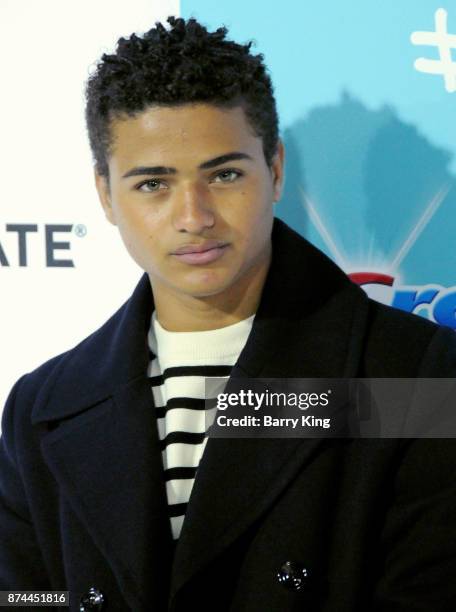 Actor Nathanial Potvin attends the premiere of Lionsgates's' 'Wonder' at Regency Village Theatre on November 14, 2017 in Westwood, California.