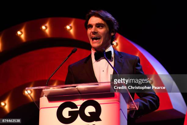 Mitte presents the International Sensation award during the GQ Men Of The Year Awards Ceremony at The Star on November 15, 2017 in Sydney, Australia.