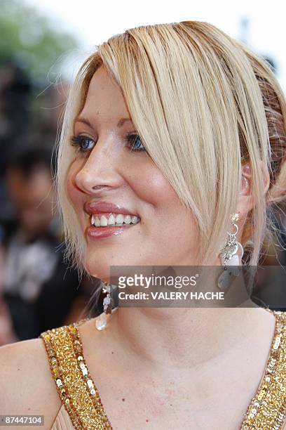 French TV reality star Loana arrives for the screening of the movie "Vengeance" in competition at the 62nd Cannes Film Festival on May 17, 2009. AFP...