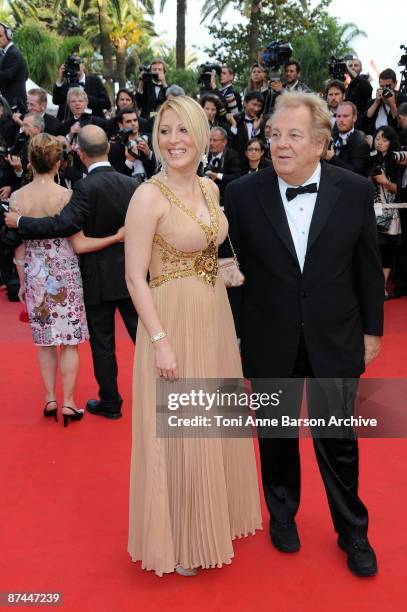 Loana Petrucciani and Massimo Gargia attend the Vengence Premiere at the Grand Theatre Lumiere during the 62nd Annual Cannes Film Festival on May 17,...