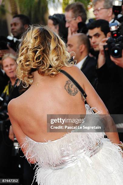 Actress Fiona Gelin attends the Vengeance Premiere at the Palais Des Festivals during the 62nd International Cannes Film Festival on May 17, 2009 in...